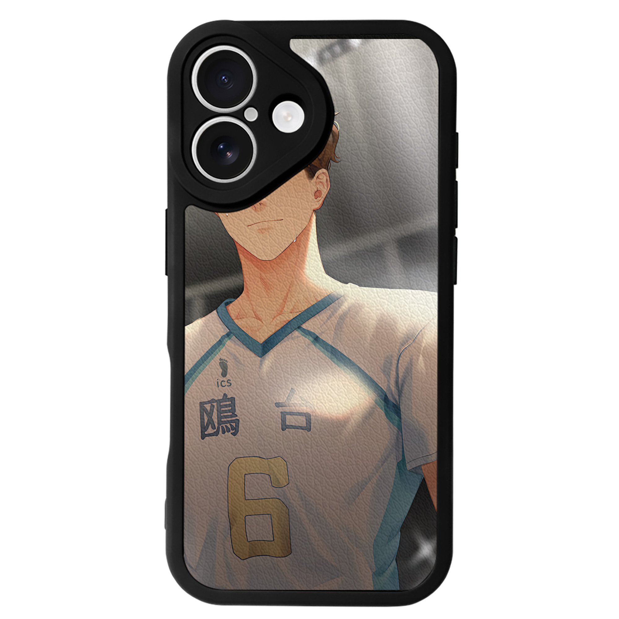 （画像用） ハイキュー!! Haikyu!! 【iPhone 16シリーズ対応】シリコンスマホケース（レザー調） 材質：シリコン